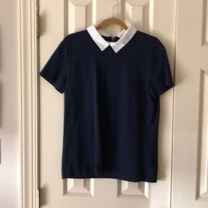 Brooks Brothers top navy with white color!